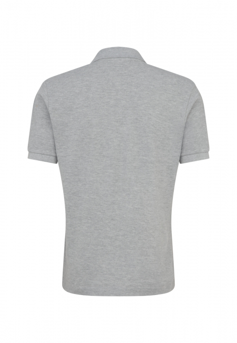 Tricou polo bumbac pique barbati SEIDENSTICKER gri [2]