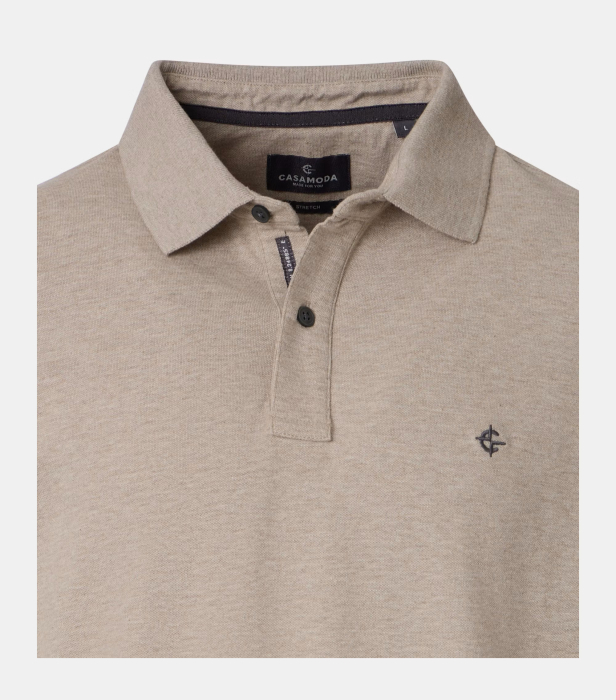 Tricou polo bumbac barbati CASA MODA 004470 bej [3]