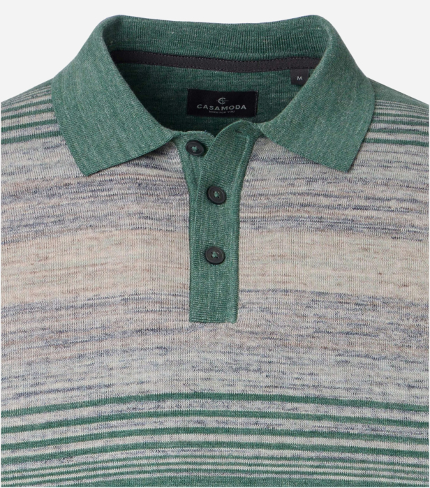 Tricou polo bumbac barbati CASA MODA verde dungulite [3]