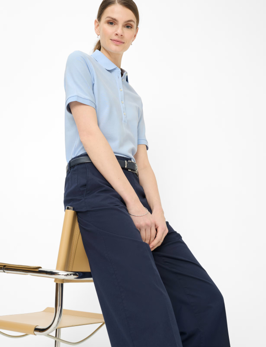 Tricou polo bumbac femei BRAX CLEO bleu [6]