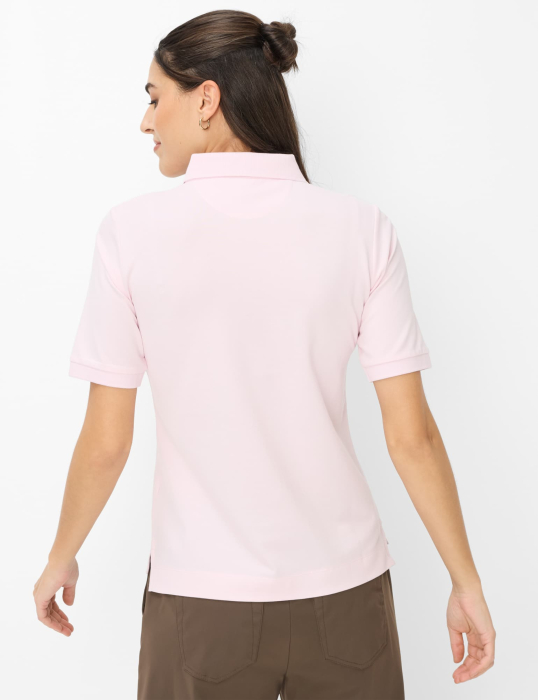 Tricou polo bumbac femei BRAX CLEO roz deschis [4]