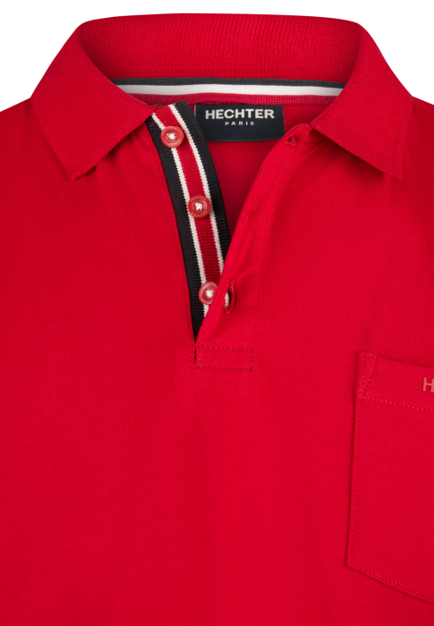 Tricou polo Jerseu bumbac organic barbati HECHTER rosu [3]