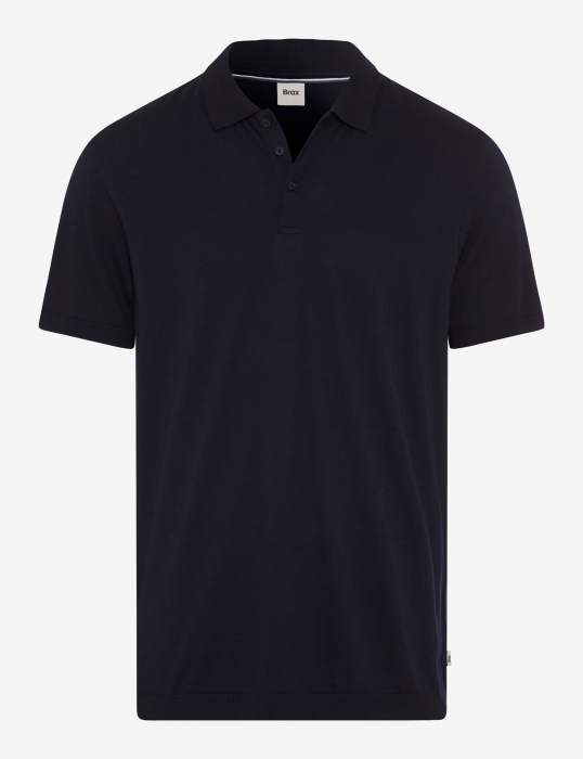 Tricou polo barbati bumbac/modal BRAX PARVIS bleumarin [1]