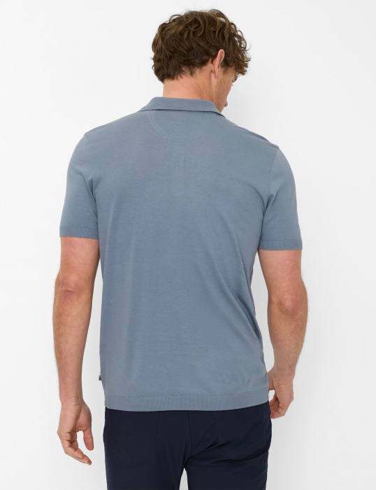Tricou polo barbati bumbac/modal BRAX PARVIS gri [4]