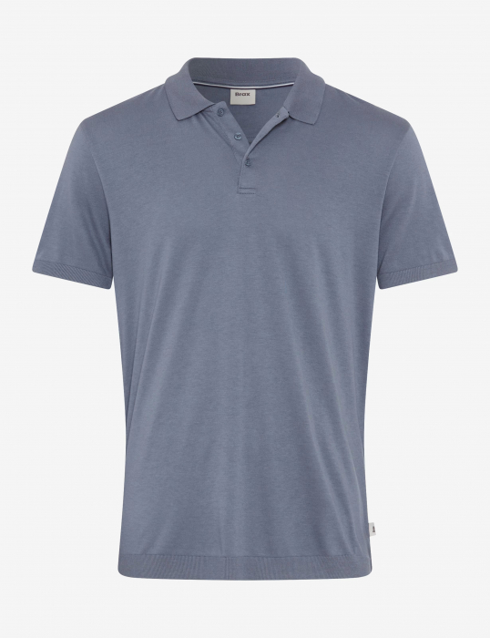 Tricou polo barbati bumbac/modal BRAX PARVIS gri [1]