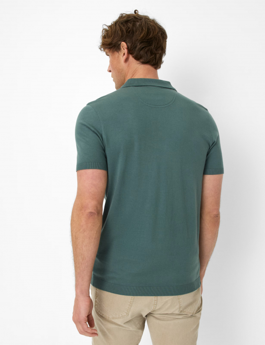 Tricou polo barbati bumbac/modal BRAX PARVIS verde [4]