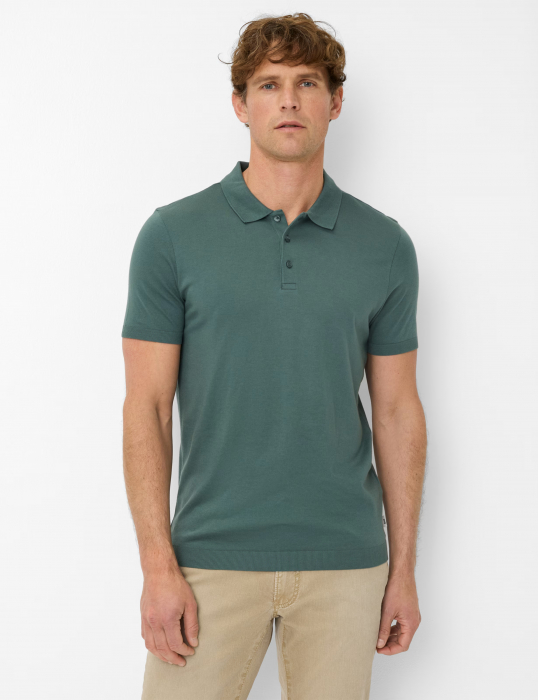 Tricou polo barbati bumbac/modal BRAX PARVIS verde [3]