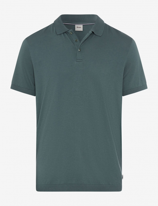 Tricou polo barbati bumbac/modal BRAX PARVIS verde [1]