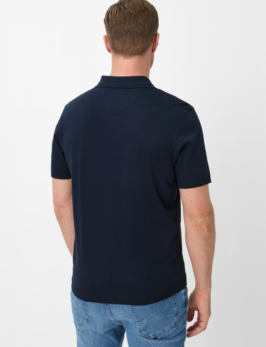 Tricou polo bumbac/modal barbati BRAX PARVIS bleumarin [4]