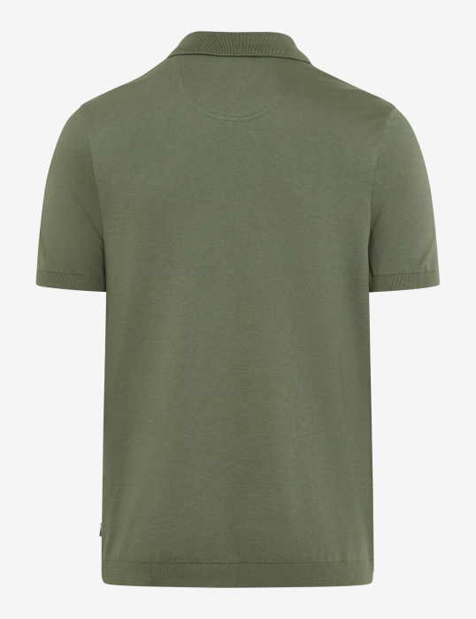 Tricou polo bumbac/modal barbati BRAX PARVIS verde [2]