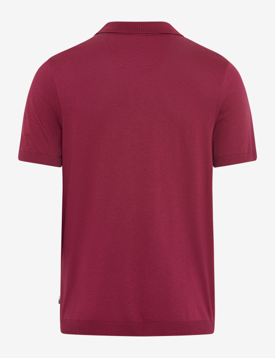 Tricou polo bumbac/modal barbati BRAX PARVIS  visiniu [2]