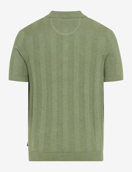 Tricou polo in/bumbac barbati BRAX PASCAL verde [2]