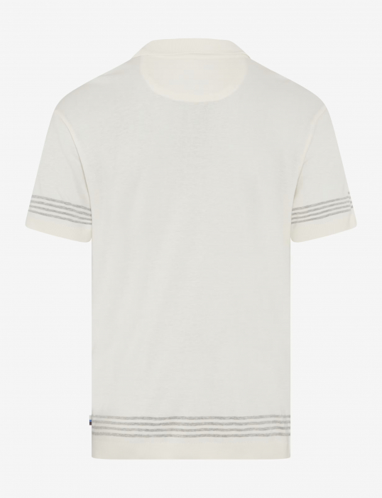 Tricou polo barbati bumbac/modal BRAX PAVEL crem [2]