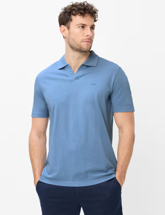 Tricou polo bumbac/in barbati BRAX PAZ albastru [2]