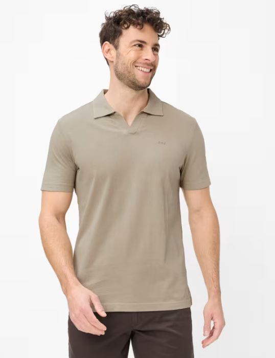 Tricou polo bumbac/in barbati BRAX PAZ  bej [2]