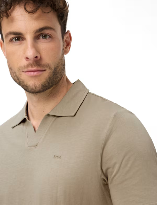 Tricou polo bumbac/in barbati BRAX PAZ  bej [6]