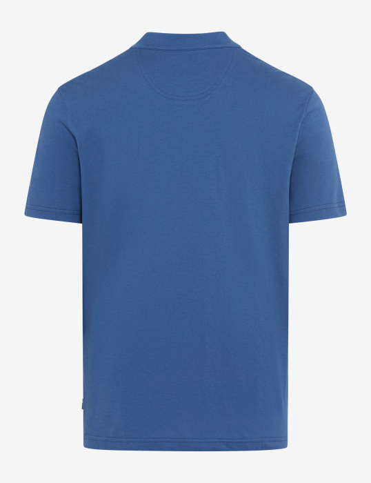 Tricou henley barbati BRAX PELE albastru [2]