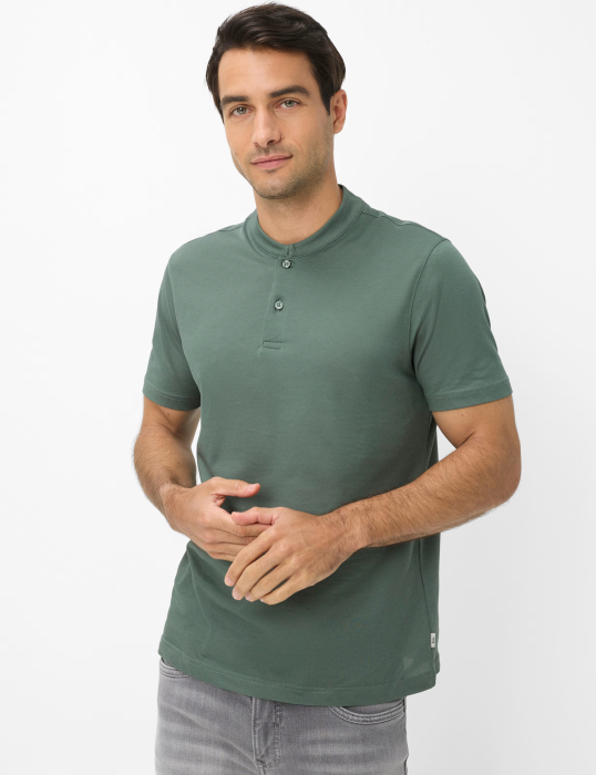 Tricou polo barbati BRAX PELE oliv [3]