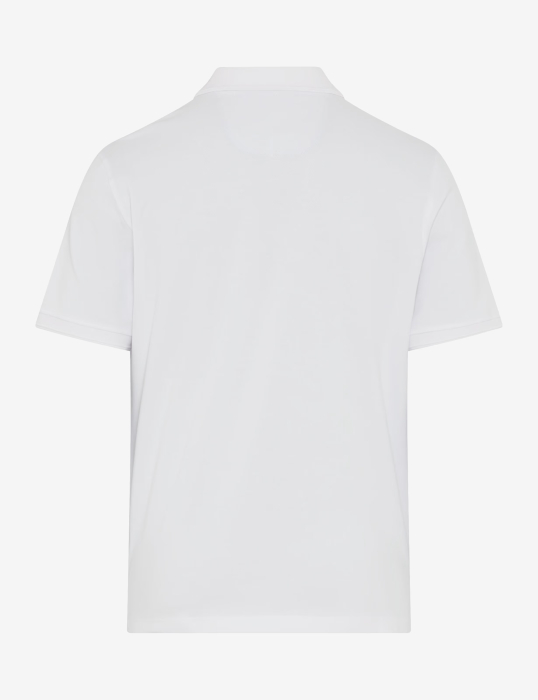 Tricou polo bumbac barbati BRAX PETE alb [2]