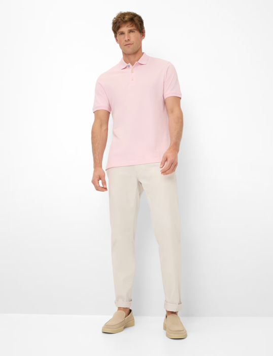 Tricou polo bumbac barbati BRAX PETE roz [5]