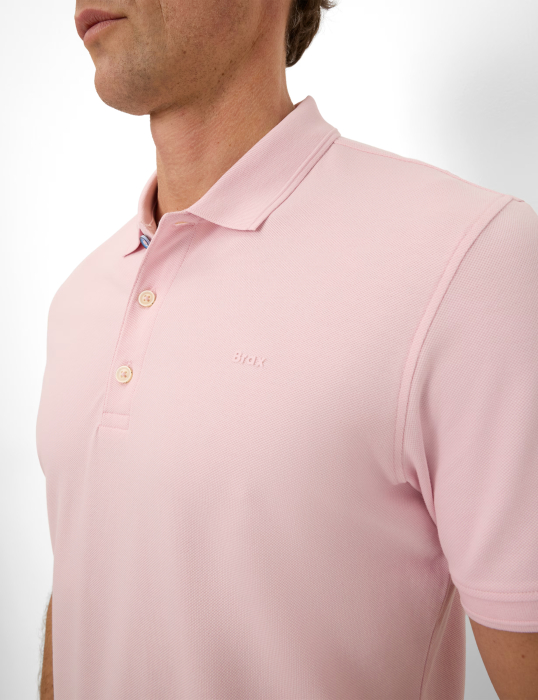 Tricou polo bumbac barbati BRAX PETE roz [7]