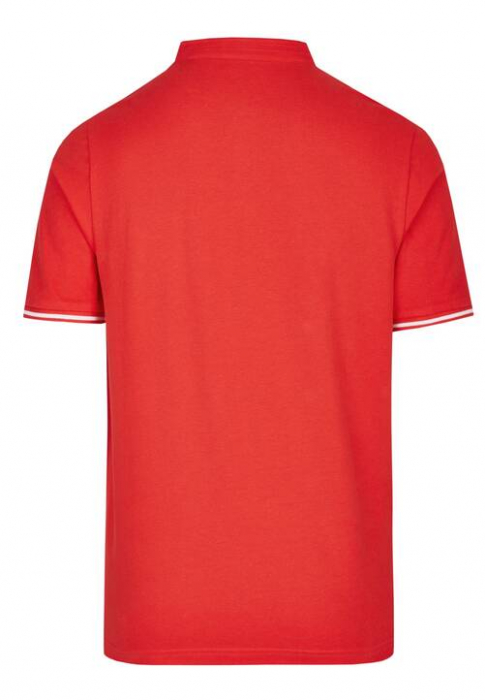 Tricou henley bumbac barbati DANIEL HECHTER Pique rosu [2]