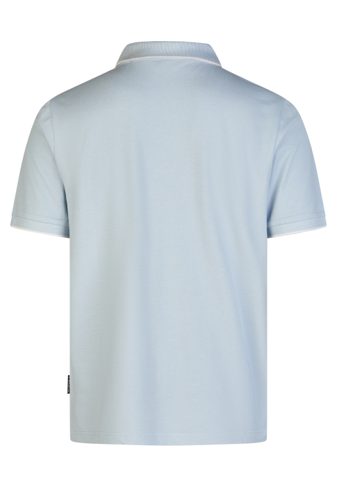 Tricou polo fermoar bumbac/modal Pique barbati HECHTER bleu [2]