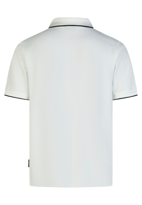 Tricou polo fermoar bumbac/modal Pique barbati HECHTER alb [2]
