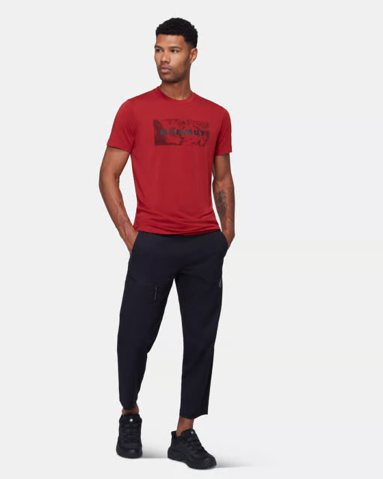 Tricou multisport barbati MAMMUT TROVAT LOGO  rosu [5]