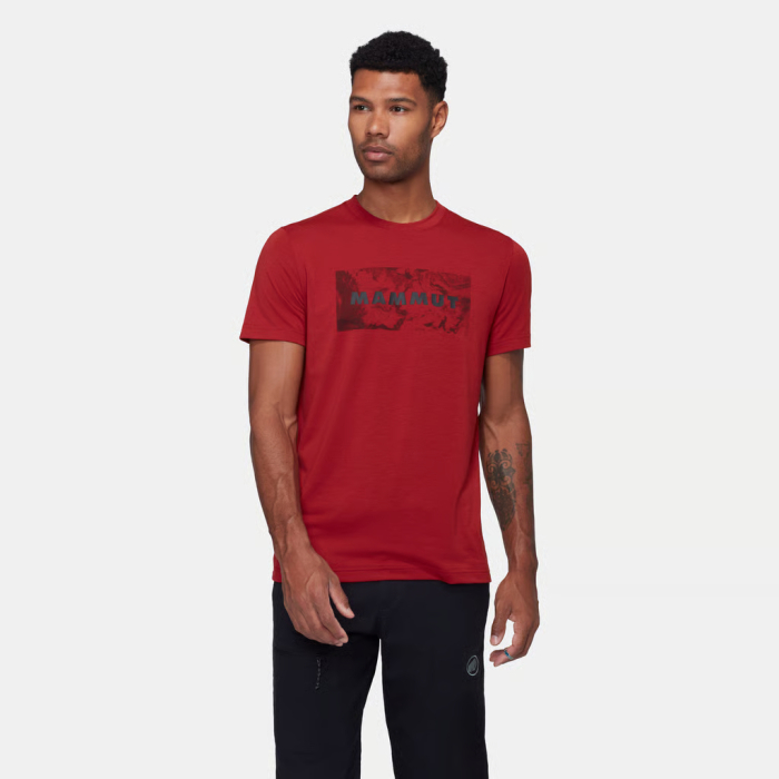 Tricou multisport barbati MAMMUT TROVAT LOGO  rosu [3]