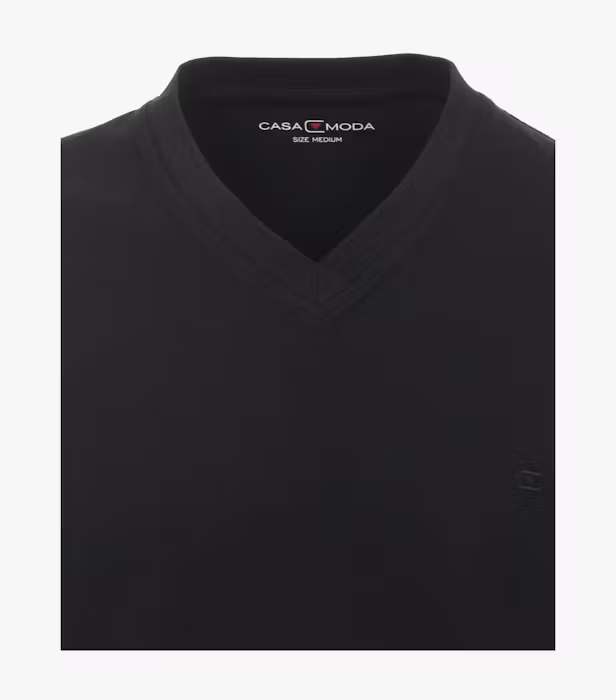 Tricou bumbac anchior barbati CASA MODA negru - set 2 bucati [3]