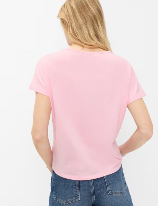Tricou V Neck femei bumbac/modal BRAX CAELEN S roz [3]