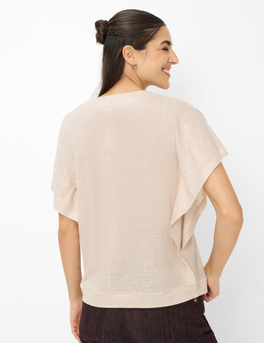 Tricou din in cu anchior femei BRAX CASSIE S bej [3]