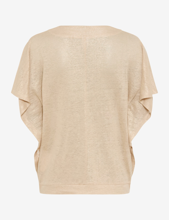 Tricou din in cu anchior femei BRAX CASSIE S bej [6]