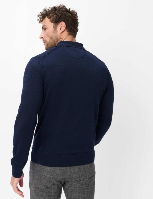 Bluza lana polo barbati BRAX PASCAL bleumarin [5]