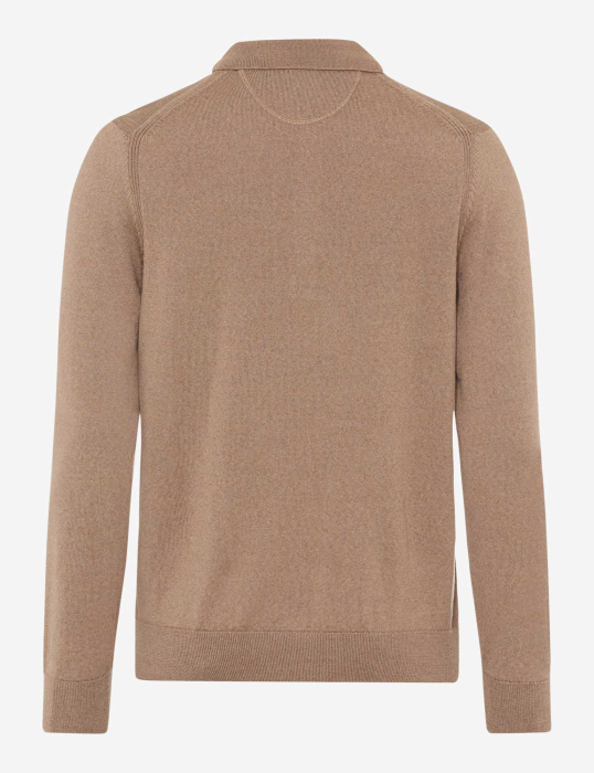 Bluza lana polo barbati BRAX PASCAL bej [2]