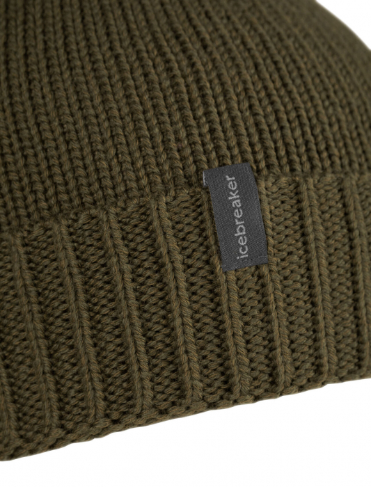 Caciula merino unisex ICEBREAKER Vela Cuff kaki [2]