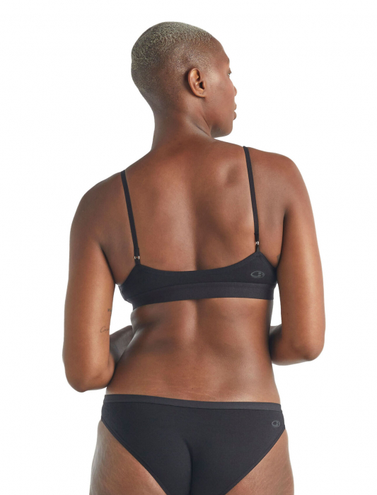 Sutien merino 150 ICEBREAKER Siren Bra negru [3]