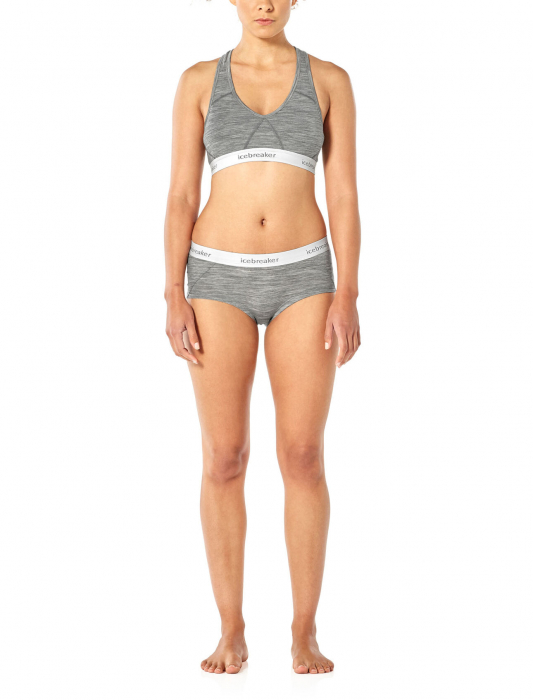 Sutien merino ICEBREAKER Sprite Racerback gri [6]