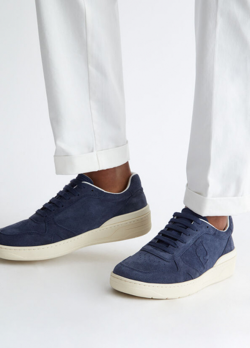Pantof piele intoarsa sneaker barbati LIU JO Walker01 albastru [2]