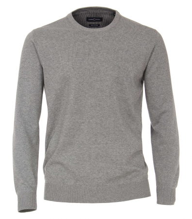 pulover cu guler rotund - Pulover O Neck CASA MODA barbati gri