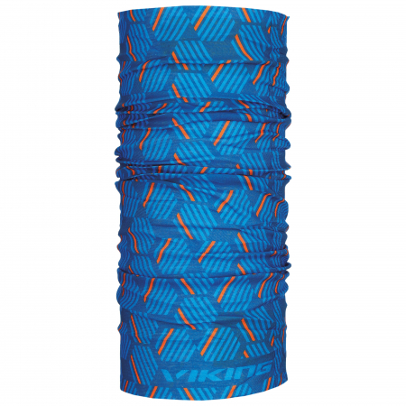 Outdoor - Bandana multifunctionala tubulara unisex VIKING albastru print hexagon