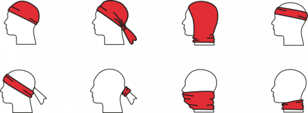 Bandana unisex VIKING 6520 Gore-Tex WindStopper gri camuflaj [1]