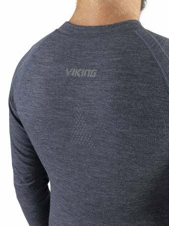 Set lenjerie termica merino barbati VIKING LAVA gri [3]