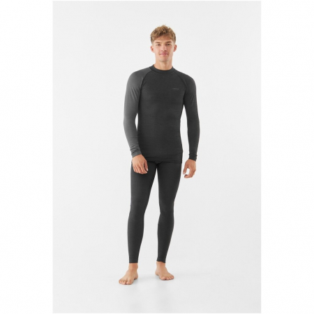 Outdoor - Set lenjerie termica merino/bambus barbati VIKING Mounti gri