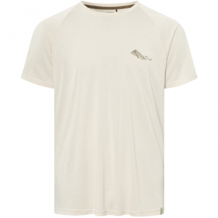 tricouri sport si outdoor - Tricou bambus barbati VIKING Likelo bej print montan