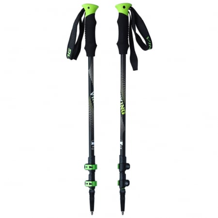 Outdoor - Bete trekking telescopice VIKING Kivi negru/verde