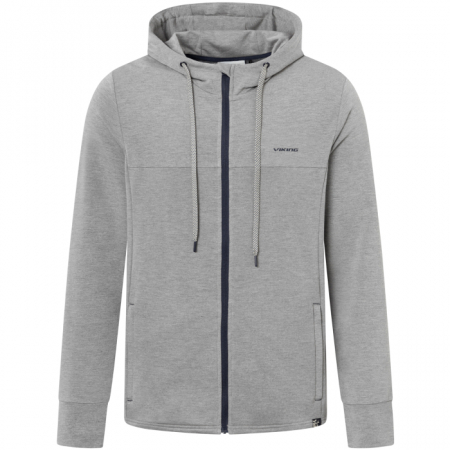 Outdoor - Hanorac bambus midlayer gluga barbati VIKING Lonetree gri