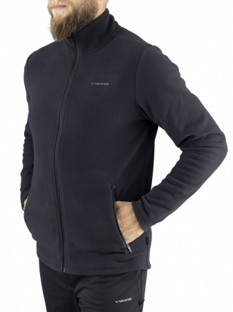 Outdoor - Bluza fleece fermoar VIKING Tesero Polartec negru