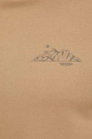 Bluza groasa bambus/bumbac barbati VIKING ESCAPE bej print montan [4]